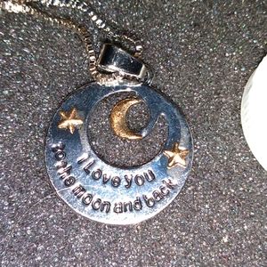 I Love You to the Moon and Back Pendant Necklace